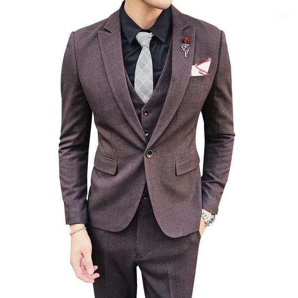 three piece wedding suits for men grey slim fit men's formal business formal blazer suits luxury suit jacket pants1, White;black
three piece wedding suits for men grey slim fit men's formal business formal blazer suits luxury suit jacket pants1, White;black