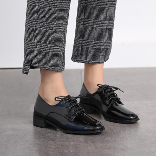 students casual shoes black pu low heel women office dress shoes lace-up ladies platform flat comfortable moccasins
students casual shoes black pu low heel women office dress shoes lace-up ladies platform flat comfortable moccasins