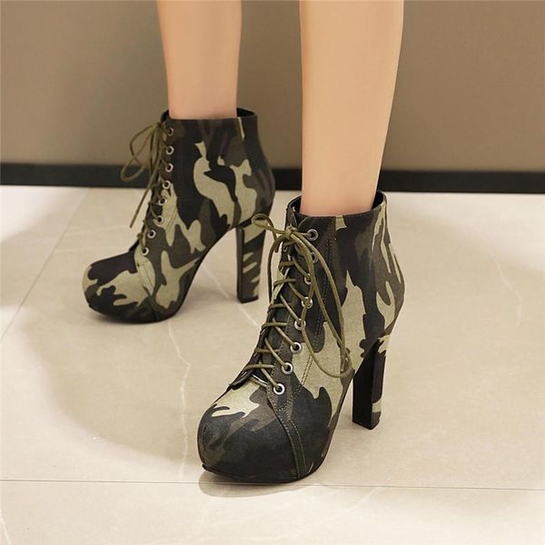 yqbtdl 2020 new reach autumn winter platform spike high heels ankle boots for women black camouflage lace up woman booties shoes
yqbtdl 2020 new reach autumn winter platform spike high heels ankle boots for women black camouflage lace up woman booties shoes