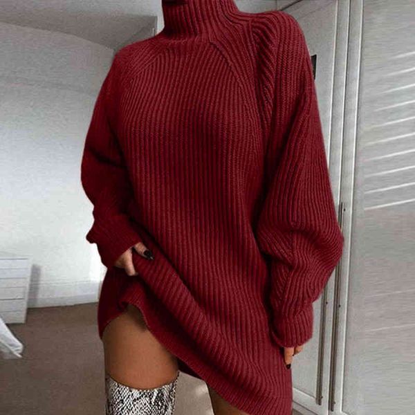 Casual Dresses Autumn Winter For Women Mid Length Raglan Sleeve Mock Neck Sweater Dress Pure Color Loose Fresh And Sweet Style W1SU, Black;gray
Casual Dresses Autumn Winter For Women Mid Length Raglan Sleeve Mock Neck Sweater Dress Pure Color Loose Fresh And Sweet Style W1SU, Black;gray
