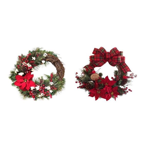new christmas wreath artificial plant rattan circle wall decoration simulation fake flower door hanging wreath for home
new christmas wreath artificial plant rattan circle wall decoration simulation fake flower door hanging wreath for home