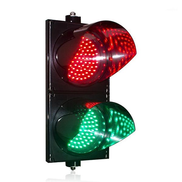 pc shell dia.200x2 red green led traffic semaforo1