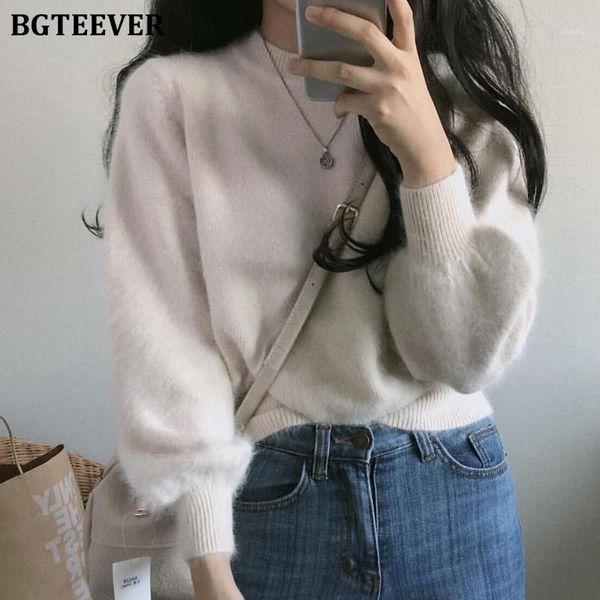 bgteever fashion o-neck full sleeve female pullover sweaters 2019 winter soft warm loose solid women knitting jumpers 1, White;black
bgteever fashion o-neck full sleeve female pullover sweaters 2019 winter soft warm loose solid women knitting jumpers 1, White;black