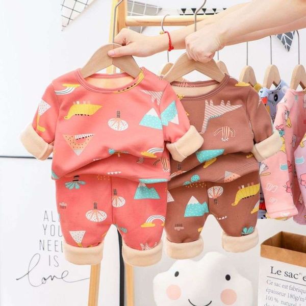 underwear set pure thermal cotton boys' pajamas children's plush thickening girls' winter baby, Blue;red
underwear set pure thermal cotton boys' pajamas children's plush thickening girls' winter baby, Blue;red