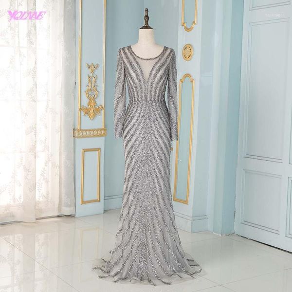 elegant full sleeve evening dresses long gray tulle beading mermaid formal women party dress1, White;black
elegant full sleeve evening dresses long gray tulle beading mermaid formal women party dress1, White;black