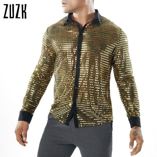 shiny sequin transparent shirt men see through chemise homme nightclub stage prom dance shirt male camisa social, White;black
shiny sequin transparent shirt men see through chemise homme nightclub stage prom dance shirt male camisa social, White;black