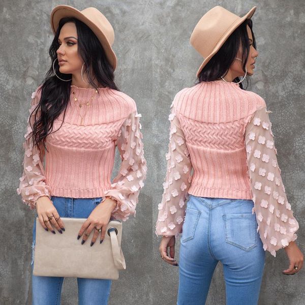 women's sweaters women mesh sleeve sweet sweater ladies autumn fashion round neck slim casual wild pullover for dating shopping streetw, White;black
women's sweaters women mesh sleeve sweet sweater ladies autumn fashion round neck slim casual wild pullover for dating shopping streetw, White;black