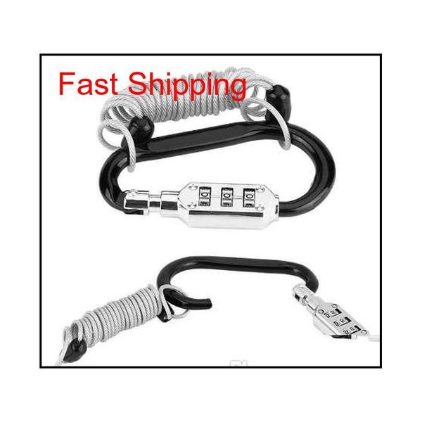 portable luggage padlock 3 dial suitcase security trav qylhsn new_dhbest