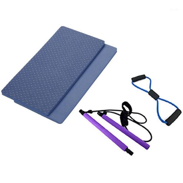 2 set yoga accessories: 1 set knee pad mat non slip mats & 1 pilates bar kit with resistance band1
2 set yoga accessories: 1 set knee pad mat non slip mats & 1 pilates bar kit with resistance band1