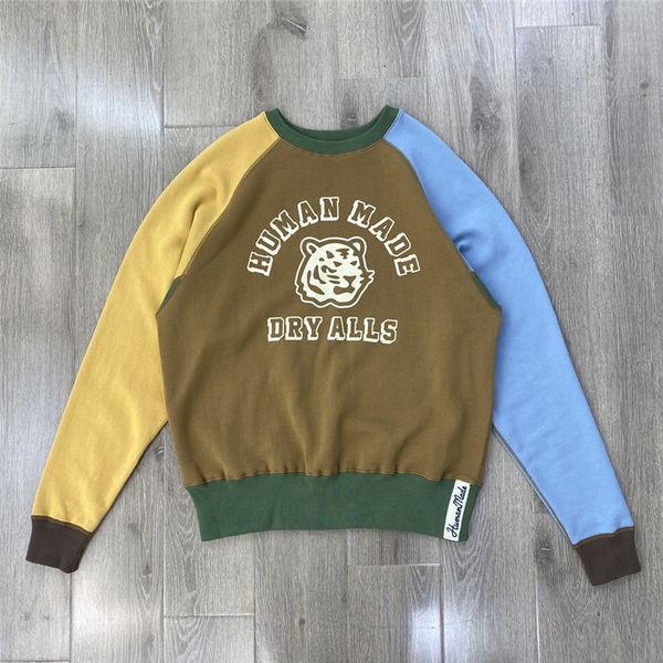 2021 new heavy fabric patchwork human made sweatshirts crewneck men women 1:1 tiger pattern hoodie streetwear ivij, Black
2021 new heavy fabric patchwork human made sweatshirts crewneck men women 1:1 tiger pattern hoodie streetwear ivij, Black