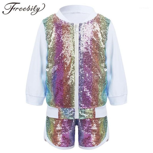 running sets 2pcs kids sportswear toddlers baby girls spring fall sports outfits sequins long sleeves zipper sweatshirt coat with shorts1, Black;blue
running sets 2pcs kids sportswear toddlers baby girls spring fall sports outfits sequins long sleeves zipper sweatshirt coat with shorts1, Black;blue