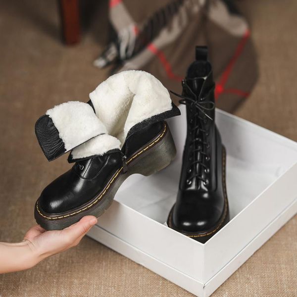 cow leather women ankle boots comfortable 5cm heels platform night club shoes woman winter warm short boots, Black
cow leather women ankle boots comfortable 5cm heels platform night club shoes woman winter warm short boots, Black