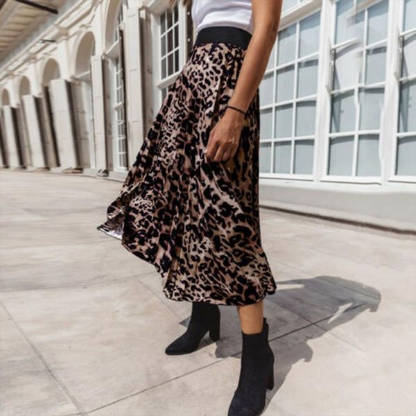 women fashion skirts pleated skirt leopard print elasticated high waist midi skirt streetwear female casual skirt yj2, Black
women fashion skirts pleated skirt leopard print elasticated high waist midi skirt streetwear female casual skirt yj2, Black