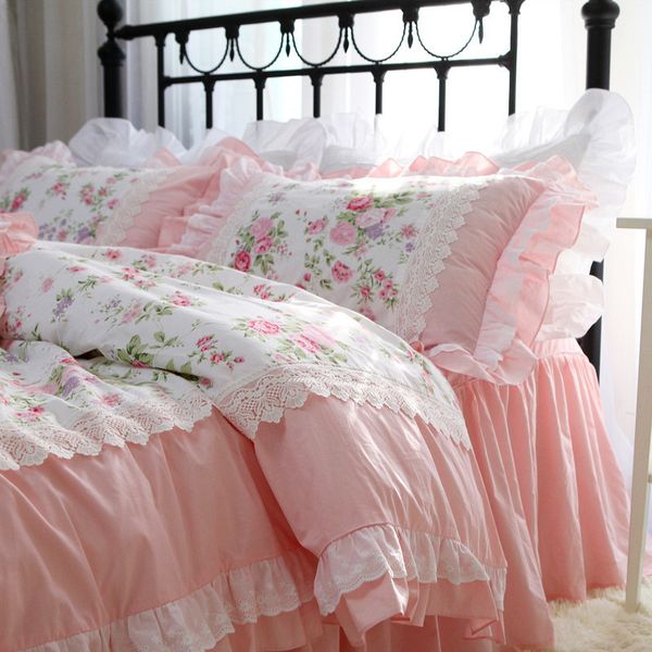 romantic embroidery rose print ruffle lace bed princess king bedding cotton duvet cover set 1012
romantic embroidery rose print ruffle lace bed princess king bedding cotton duvet cover set 1012