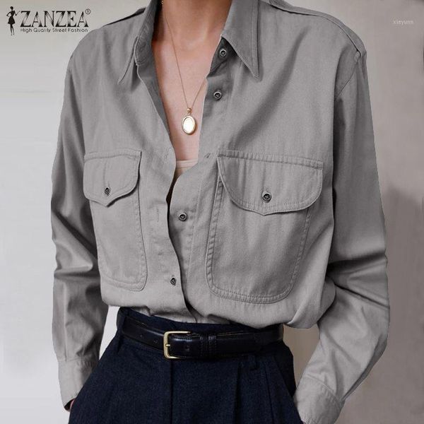 2020 zanzea women and blouses office lady work chic shirts buttons down solid tunic female cotton lapel neck blusas1, White
2020 zanzea women and blouses office lady work chic shirts buttons down solid tunic female cotton lapel neck blusas1, White
