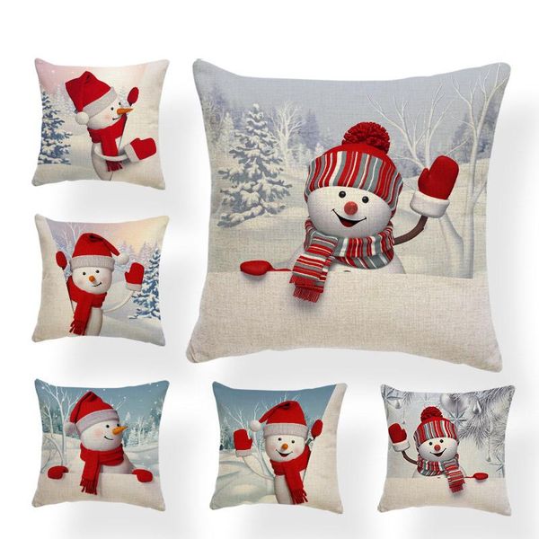 Cute Funny Snowman Pillowcase White Christmas Hat Tree Cartoon Pillow Bedroom Polyester Linen Decoration Sofa Throw Pillowcase
Cute Funny Snowman Pillowcase White Christmas Hat Tree Cartoon Pillow Bedroom Polyester Linen Decoration Sofa Throw Pillowcase