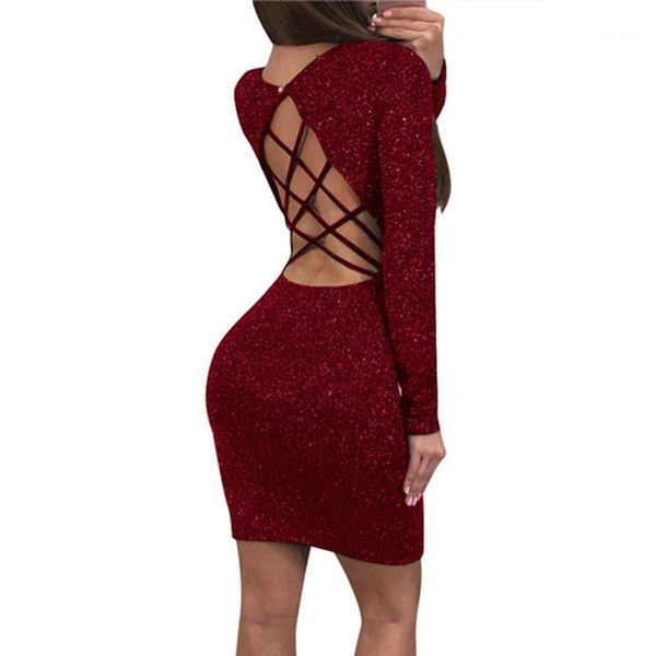 party dresses women sparklying bodycon dress long sleeve glitter back hollow out criss cross bandage short mini dresses1, White;black
party dresses women sparklying bodycon dress long sleeve glitter back hollow out criss cross bandage short mini dresses1, White;black