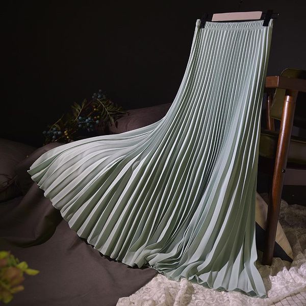 2020 spring summer new women pleated skirt long skirts high waist womens saias faldas women vintage tulle pleat skirts, Black
2020 spring summer new women pleated skirt long skirts high waist womens saias faldas women vintage tulle pleat skirts, Black