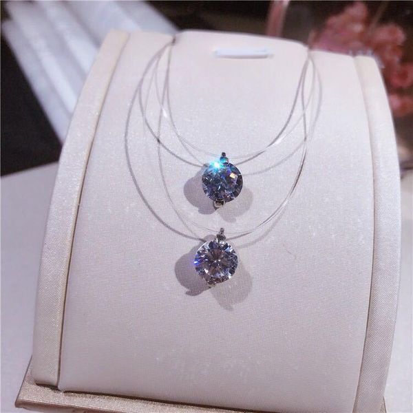 pendant necklaces real 925 sterling silver necklace transparent invisible fishing line shiny cubic zirconia choker & pendants
pendant necklaces real 925 sterling silver necklace transparent invisible fishing line shiny cubic zirconia choker & pendants