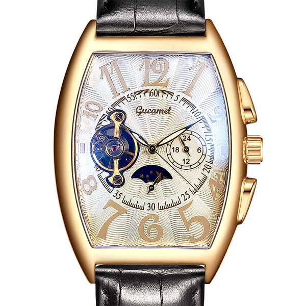 g065-6 european and american-style large flywheel mens mechanical watch wholesale hollow transparent business gifts watches, Slivery;brown
g065-6 european and american-style large flywheel mens mechanical watch wholesale hollow transparent business gifts watches, Slivery;brown