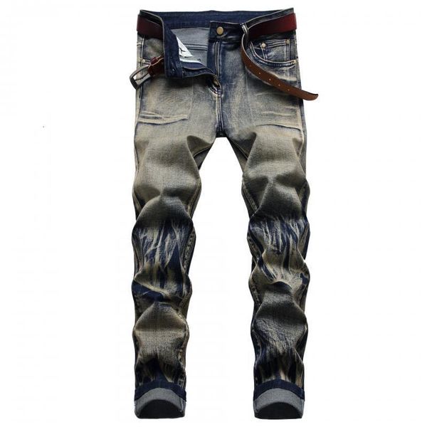 nostalgic knee tie tight straight jeans men's, Blue
nostalgic knee tie tight straight jeans men's, Blue