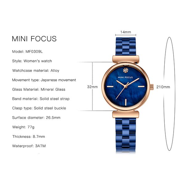 minifocus women часы верхняя бренд роскошные водонепроницаемые дамы кварцевые часы мода платье из нержавеющей стали повседневные девушки нар, Slivery;brown
minifocus women часы верхняя бренд роскошные водонепроницаемые дамы кварцевые часы мода платье из нержавеющей стали повседневные девушки нар, Slivery;brown