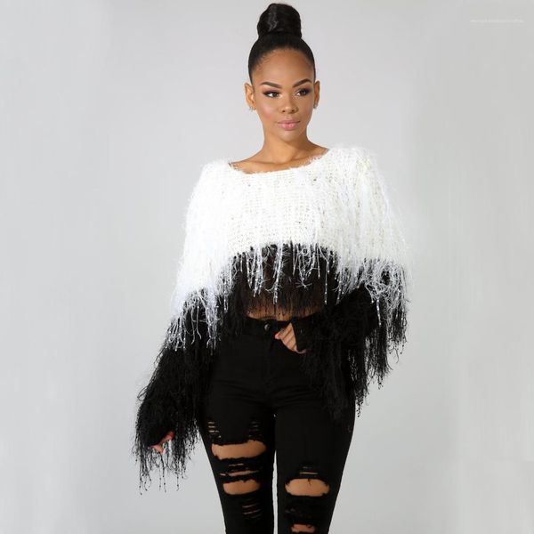 мода crew neck одежда женского сыпучего свитер женщины кисточка коротких свитера осень с длинным рукавом high street, White;black
мода crew neck одежда женского сыпучего свитер женщины кисточка коротких свитера осень с длинным рукавом high street, White;black