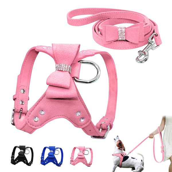 dog soft suede leather, cover lead vest pet harness, pink walking belt, small and medium dogs
dog soft suede leather, cover lead vest pet harness, pink walking belt, small and medium dogs