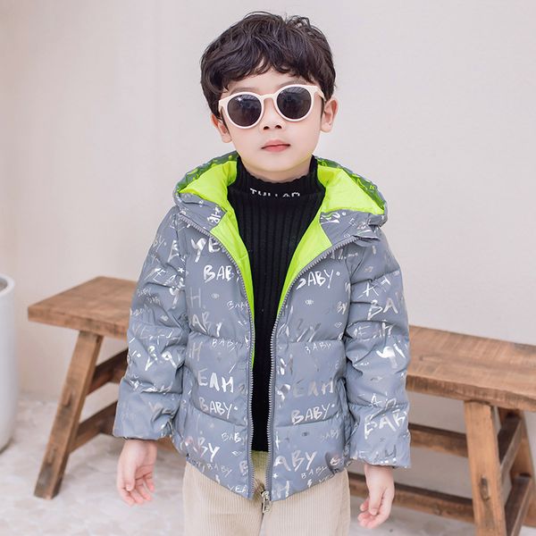 2020 winter new down jacket for children, boys and girls with thickened reflective bright face hoodie, Blue;gray
2020 winter new down jacket for children, boys and girls with thickened reflective bright face hoodie, Blue;gray