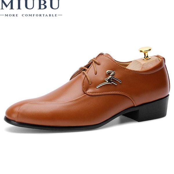 miubu 2020 mens dress shoes fashion pointed toe men oxfords shoes casual breathable lace-up black brown men business
miubu 2020 mens dress shoes fashion pointed toe men oxfords shoes casual breathable lace-up black brown men business
