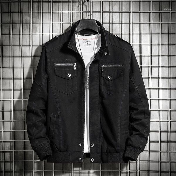 fashion men male denim coat handsome man autumn spring army workwear casual coat large size men's wear washing coats1, Black
fashion men male denim coat handsome man autumn spring army workwear casual coat large size men's wear washing coats1, Black