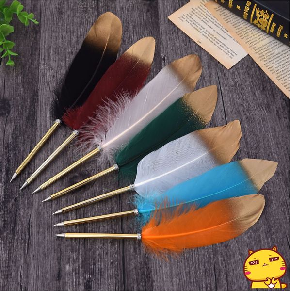 choice office supplies feather pen retro style quills wedding signature birthday party gift office school pen ballpen, Blue;orange
choice office supplies feather pen retro style quills wedding signature birthday party gift office school pen ballpen, Blue;orange