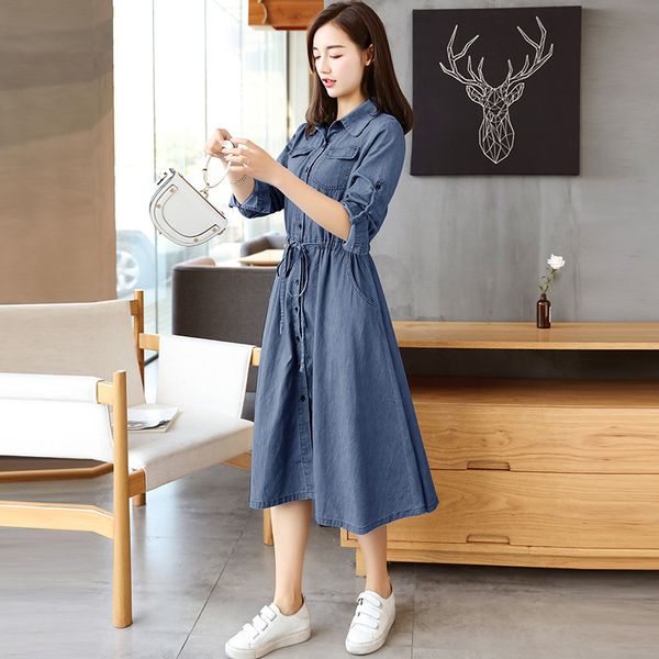 2021 new spring summer denim elegant jurken long sleeve woman dress donna kj025 ubi6, Black;gray
2021 new spring summer denim elegant jurken long sleeve woman dress donna kj025 ubi6, Black;gray