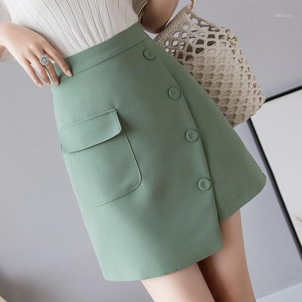 2020 new korean high waist single-breasted mini skirts womens spring summer casual pocket a-line short skirt size s-2xl1, Black
2020 new korean high waist single-breasted mini skirts womens spring summer casual pocket a-line short skirt size s-2xl1, Black