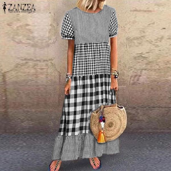 zanzea women vintage short sleeve plaid checked dress summer sundress casual pacthwork kaftan party vestido robe femme dresses1, Black;gray
zanzea women vintage short sleeve plaid checked dress summer sundress casual pacthwork kaftan party vestido robe femme dresses1, Black;gray