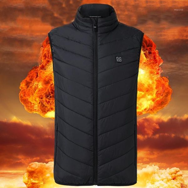 outdoor t-shirts electric heated vest jacket usb chargeable warm up heating pad body warmer multi-purpose winter clothing for ski cycling1, Gray;blue
outdoor t-shirts electric heated vest jacket usb chargeable warm up heating pad body warmer multi-purpose winter clothing for ski cycling1, Gray;blue