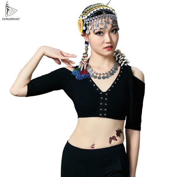 new ats belly dance women gypsy tribal bra v-neck off shoulder backless cotton dance clothing 3 color, Black;red
new ats belly dance women gypsy tribal bra v-neck off shoulder backless cotton dance clothing 3 color, Black;red