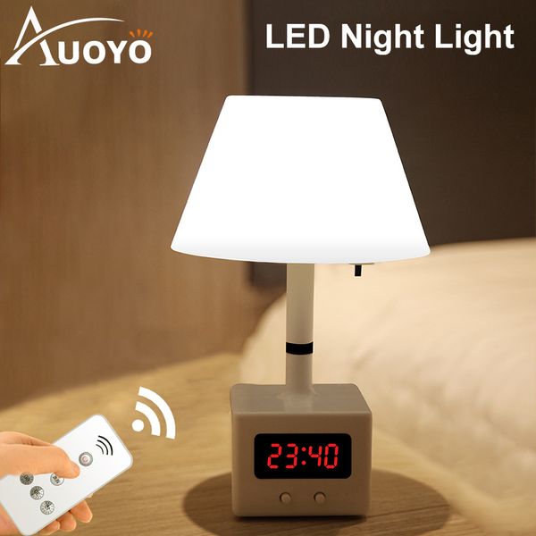 auoyo table lamp rechargeable table light remote control led night light with clock 10 level brightness desk lamp 1022
auoyo table lamp rechargeable table light remote control led night light with clock 10 level brightness desk lamp 1022
