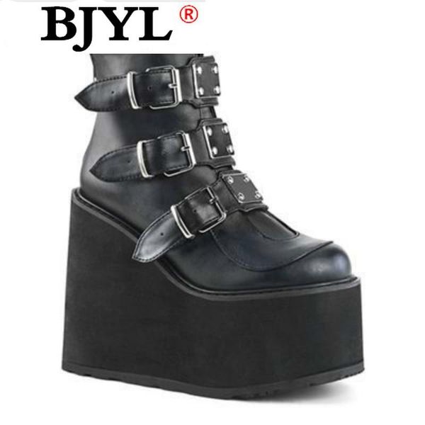 новая зима пряжки металла ankel boots женщины панк женский платформа сапоги клинья высокие каблуки pu женщины botas mujer плюс размер, Black
новая зима пряжки металла ankel boots женщины панк женский платформа сапоги клинья высокие каблуки pu женщины botas mujer плюс размер, Black