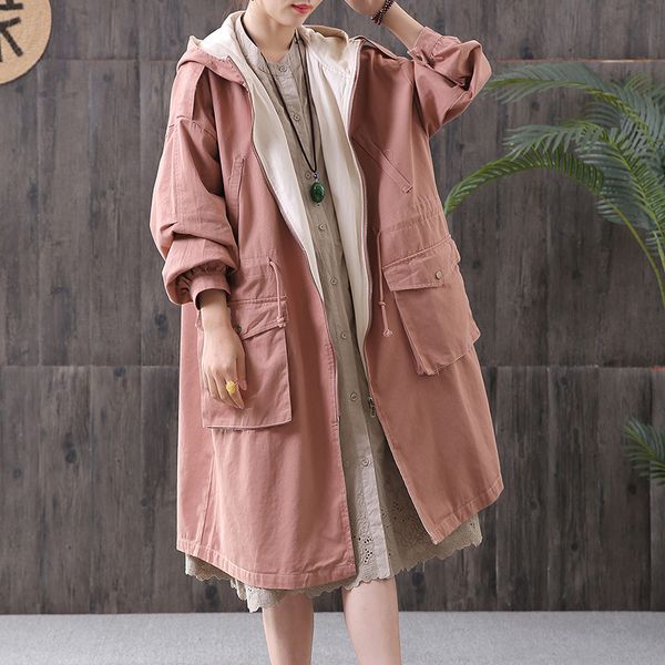plus size windbreaker women's 2020 loose mid-length korean outwear casual hooded tooling straight trench coat women spring q45, Tan;black
plus size windbreaker women's 2020 loose mid-length korean outwear casual hooded tooling straight trench coat women spring q45, Tan;black
