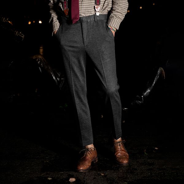 soarin british style suit pants for men business slim fit 9-point casual leggings elastic
soarin british style suit pants for men business slim fit 9-point casual leggings elastic