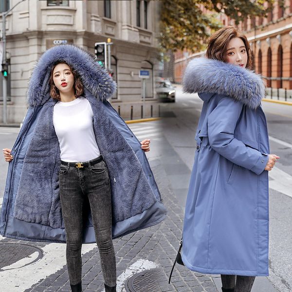 thick down padded jacket women's 2020 winter thick large fur collar over the knee warm fashion coat in long section to overcome, Black
thick down padded jacket women's 2020 winter thick large fur collar over the knee warm fashion coat in long section to overcome, Black