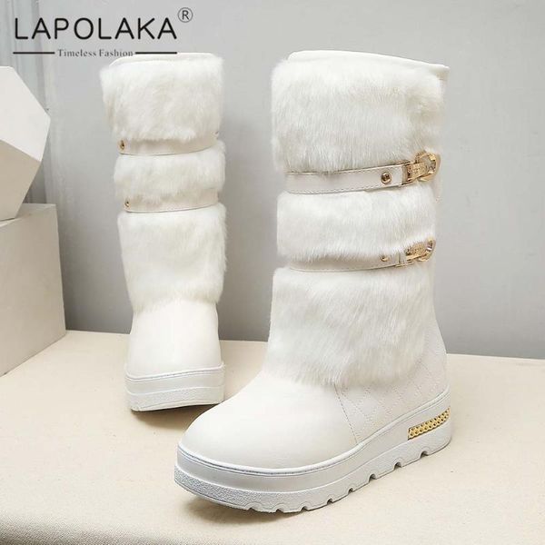 lapolaka 2021 new arrivalscomfy platform warm plush winter snow boots woman shoes metal decoration slip-on office shoes ladies, Black
lapolaka 2021 new arrivalscomfy platform warm plush winter snow boots woman shoes metal decoration slip-on office shoes ladies, Black