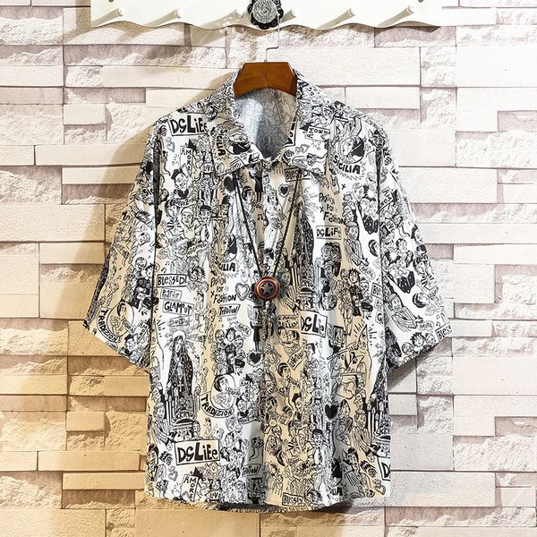 2021 new casual men's shirts loose hawaii beach animal retro summer shirt korean male harujuku uwwl pndw, White;black
2021 new casual men's shirts loose hawaii beach animal retro summer shirt korean male harujuku uwwl pndw, White;black