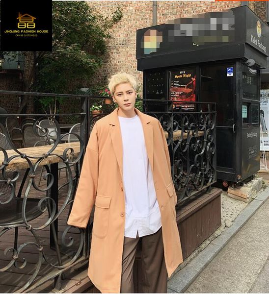 2021 New Long Men's Wool Coat, Knee High, Warm Casual Korean Versatile Solid Color Jacket ORK8, Black
2021 New Long Men's Wool Coat, Knee High, Warm Casual Korean Versatile Solid Color Jacket ORK8, Black
