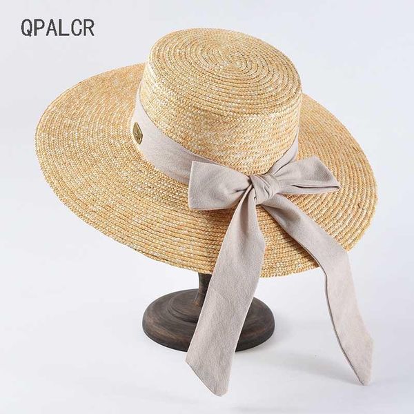 wide brim hats qpalcr summer sun women fashion girl straw hat ribbon bow beach casual flat panama bone feminino caps, Blue;gray
wide brim hats qpalcr summer sun women fashion girl straw hat ribbon bow beach casual flat panama bone feminino caps, Blue;gray