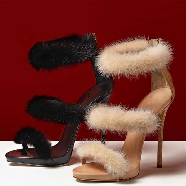 hairy high heel sandals open toe zipper thin heel stylish shoes cover black nude platform dress party sandals shoes ladies
hairy high heel sandals open toe zipper thin heel stylish shoes cover black nude platform dress party sandals shoes ladies
