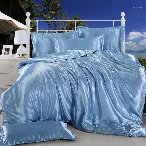comfortable new 100% pure satin silk bedding set home textile king size bed set bed clothes duvet cover flat sheet pillowcases1
comfortable new 100% pure satin silk bedding set home textile king size bed set bed clothes duvet cover flat sheet pillowcases1