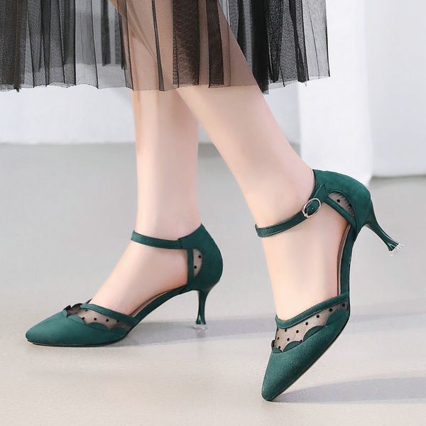 agodor 2020 women pointed toe d'orsay pumps ankle strap mesh pumps women shoes green kitten heel ladies size 33-43, Black
agodor 2020 women pointed toe d'orsay pumps ankle strap mesh pumps women shoes green kitten heel ladies size 33-43, Black