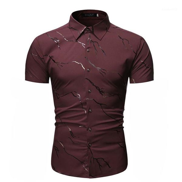 men's casual shirts summer short sleeve shirt men hipster bronzing print mens work business slim fit camisa masculina xxl1, White;black
men's casual shirts summer short sleeve shirt men hipster bronzing print mens work business slim fit camisa masculina xxl1, White;black
